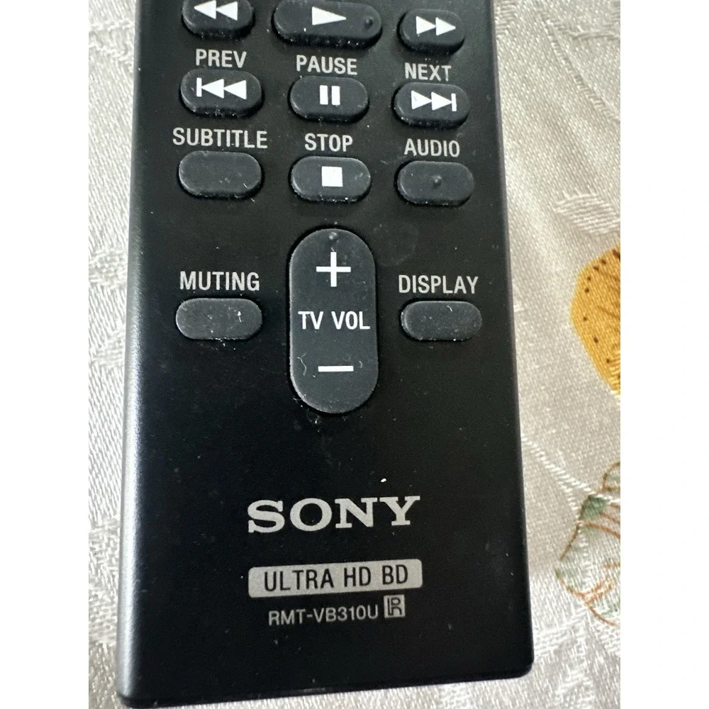 Sony RMT-VB310U Remote Control for 4K Ultra HD Blu-ray Disc Player UBP-X800 M2
